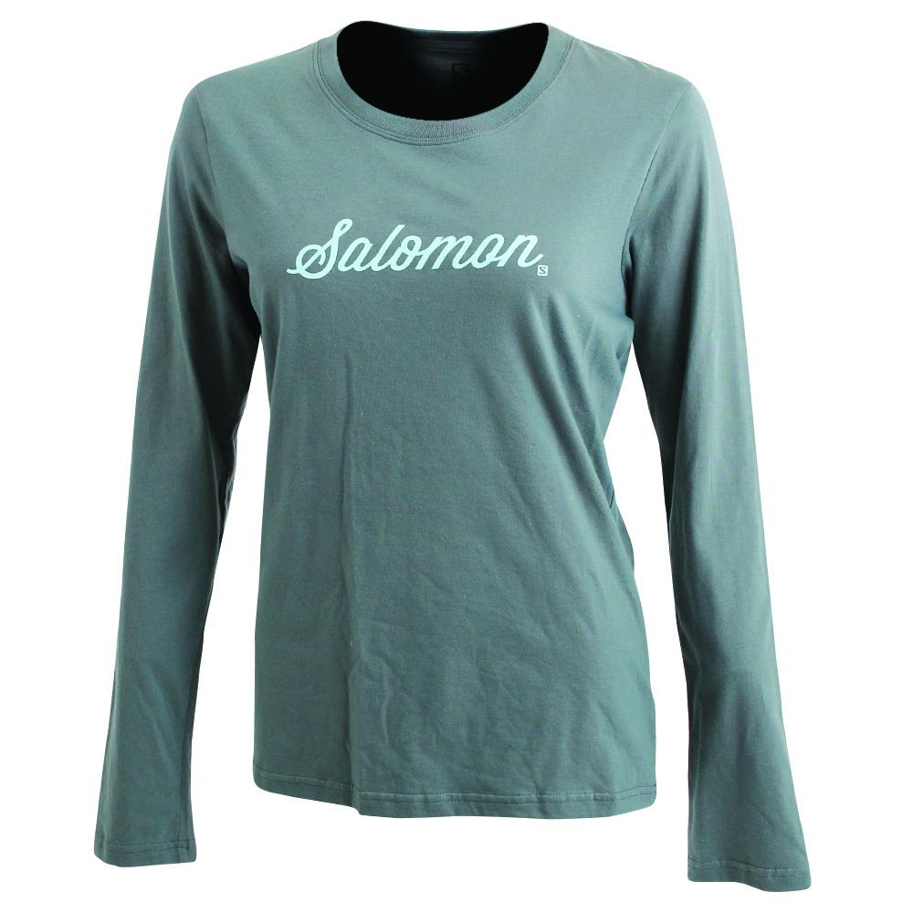 Vestes Imperméables Salomon Femme Vert - Salomon SMOOTH LS W - France (5716-SMFGN)